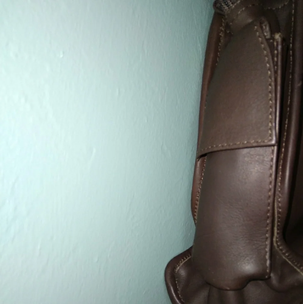 Essa Bread & Butter Leather Work Bag Unisex Brown